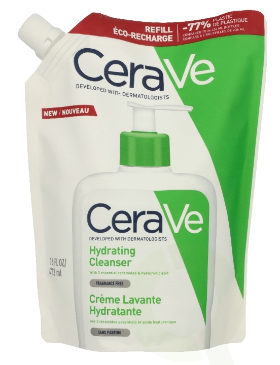 Cerave Hydrating Cleanser Eco Refill 473 ml i gruppen SKÖNHET & HÄLSA / Hudvård / Ansiktsvård / Rengöring hos TP E-commerce Nordic AB (D41050)
