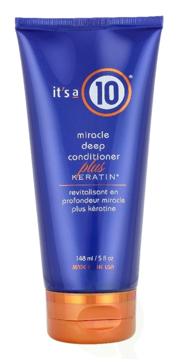 It\'s a 10 Miracle Deep Conditioner Plus Keratin 148 ml i gruppen SKÖNHET & HÄLSA / Hår & Styling / Hårvårdsprodukter / Balsam hos TP E-commerce Nordic AB (D41063)