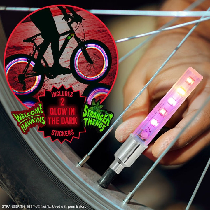 Paladone Stranger Things 5 LED-cykelbelysning och klistermärken | LEKSAKER, BARN- & BABYPRODUKTER - Uteleksaker - Cyklar & Sparkcyklar | GameStuff