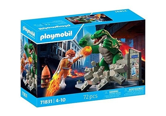 Playmobil Heroes: Hero Battle Against Giant Lizard (71831) i gruppen LEKSAKER, BARN- & BABYPRODUKTER / Leksaker / Figurer, Miniatyrer & tillbehör hos TP E-commerce Nordic AB (D41169)