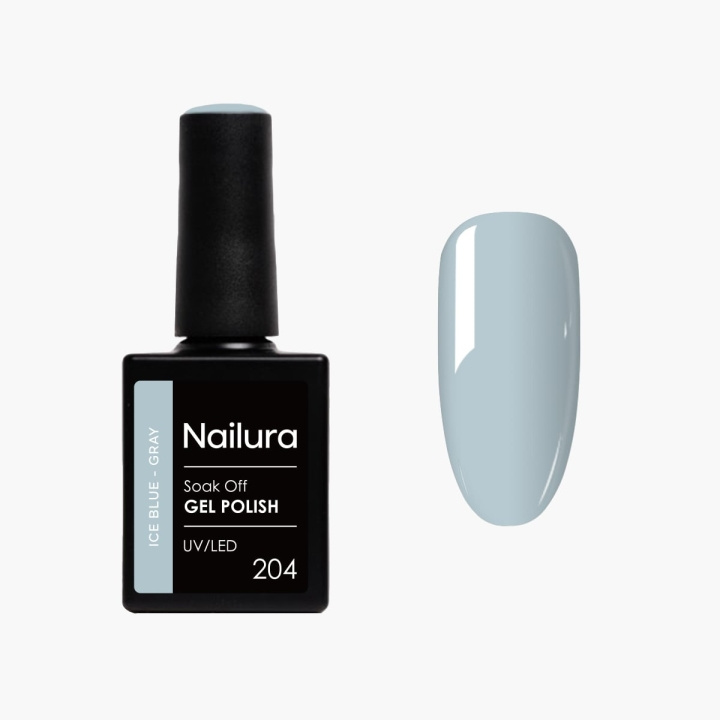 Nailura Gelpolish 204 – Isblågrå – 10 ml i gruppen SKÖNHET & HÄLSA / Manikyr/Pedikyr / Nagellack hos TP E-commerce Nordic AB (D41248)