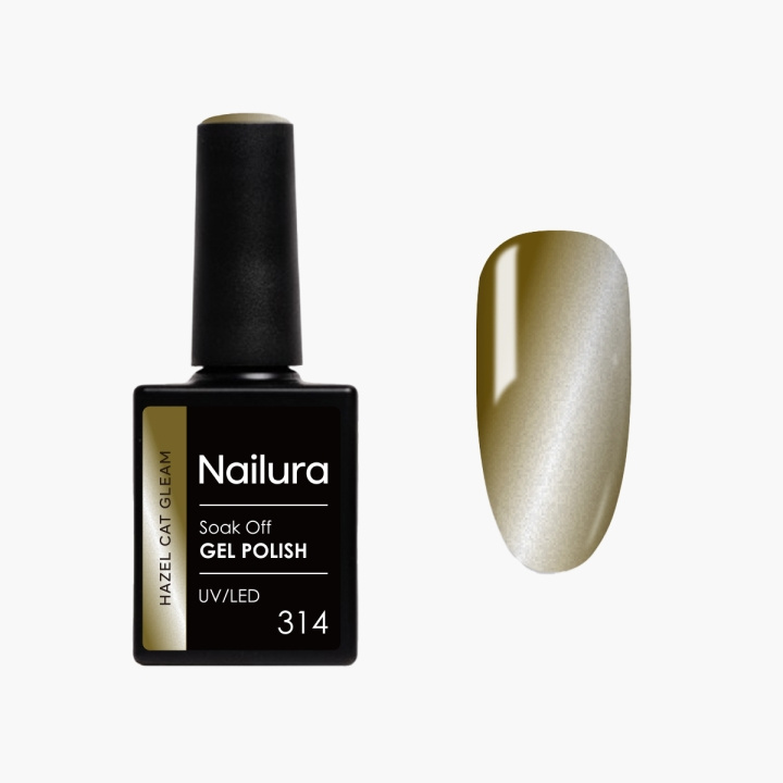 Nailura Gelpolish 314 Hazel Cat Gleam – Hasselnötsbrun – 10 ml i gruppen SKÖNHET & HÄLSA / Manikyr/Pedikyr / Nagellack hos TP E-commerce Nordic AB (D41255)