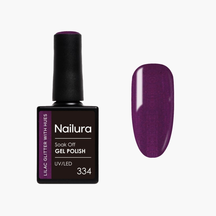 Nailura Gelpolish 334 – Lilac Glitter with Hues – 10 ml i gruppen SKÖNHET & HÄLSA / Manikyr/Pedikyr / Nagellack hos TP E-commerce Nordic AB (D41258)