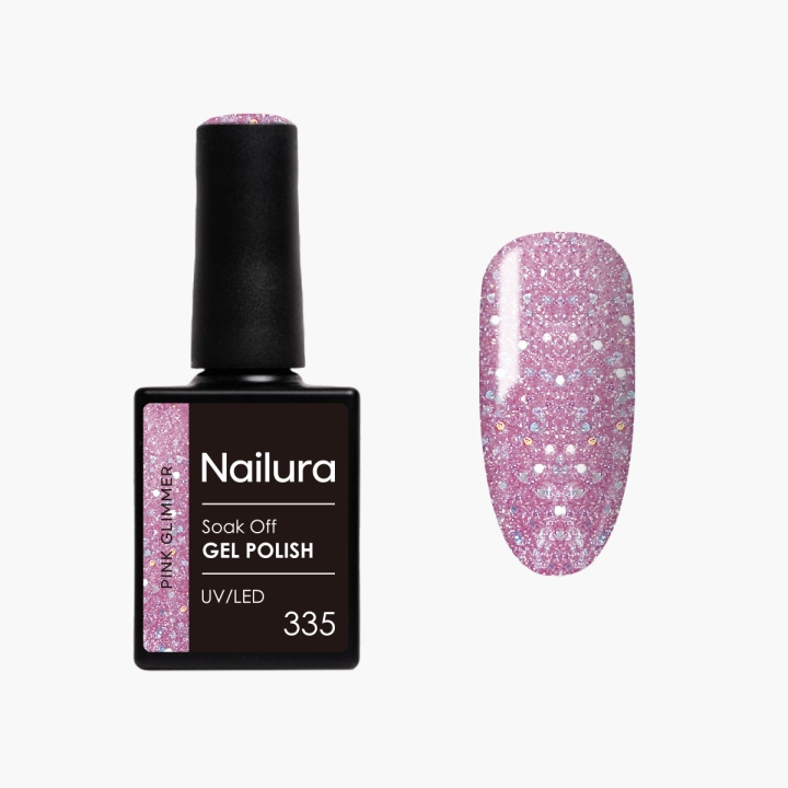 Nailura Gelpolish 335 – Pink Glimmer – 10 ml i gruppen SKÖNHET & HÄLSA / Manikyr/Pedikyr / Nagellack hos TP E-commerce Nordic AB (D41259)