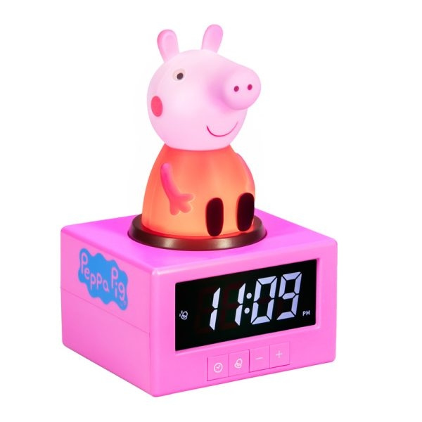 Paladone Väckarklocka med Peppa Pig-motiv i gruppen HEM, HUSHÅLL & TRÄDGÅRD / Väggklockor & Räkneverk / Väckarklockor hos TP E-commerce Nordic AB (D41281)