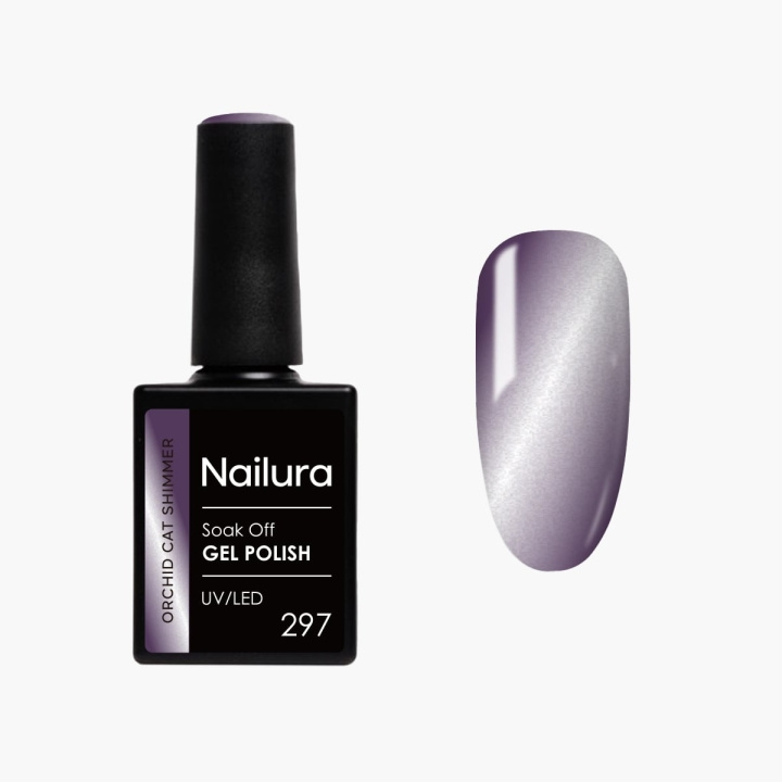 Nailura Orchid Cat Shimmer Gel Polish 297 - Deep Purple - 10 ml i gruppen SKÖNHET & HÄLSA / Manikyr/Pedikyr / Nagellack hos TP E-commerce Nordic AB (D41292)