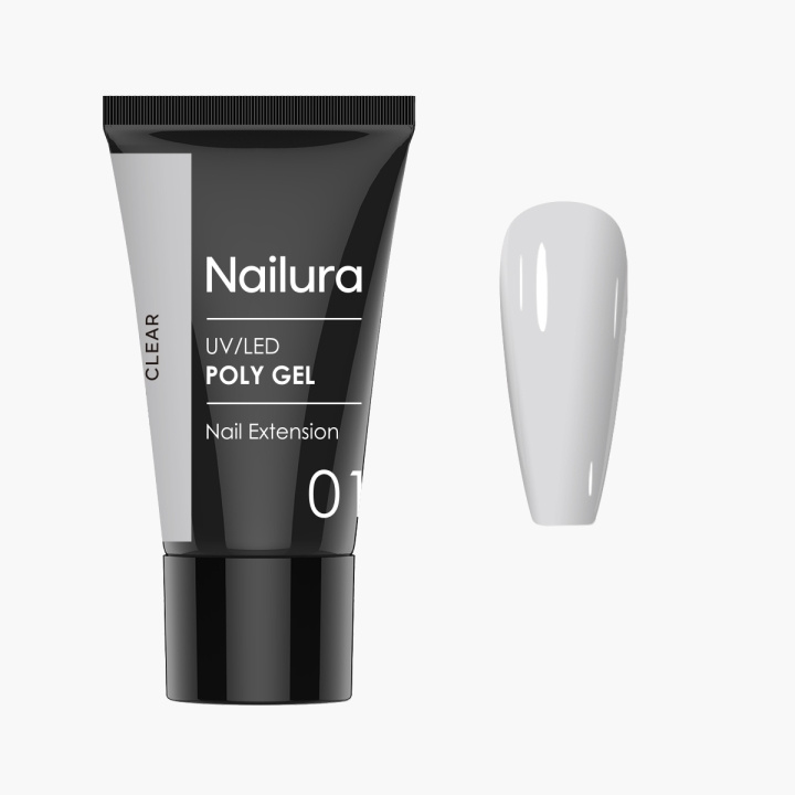 Nailura Poly Gel 1 - Clear - 30 ml i gruppen SKÖNHET & HÄLSA / Manikyr/Pedikyr / Nagelvård hos TP E-commerce Nordic AB (D41311)