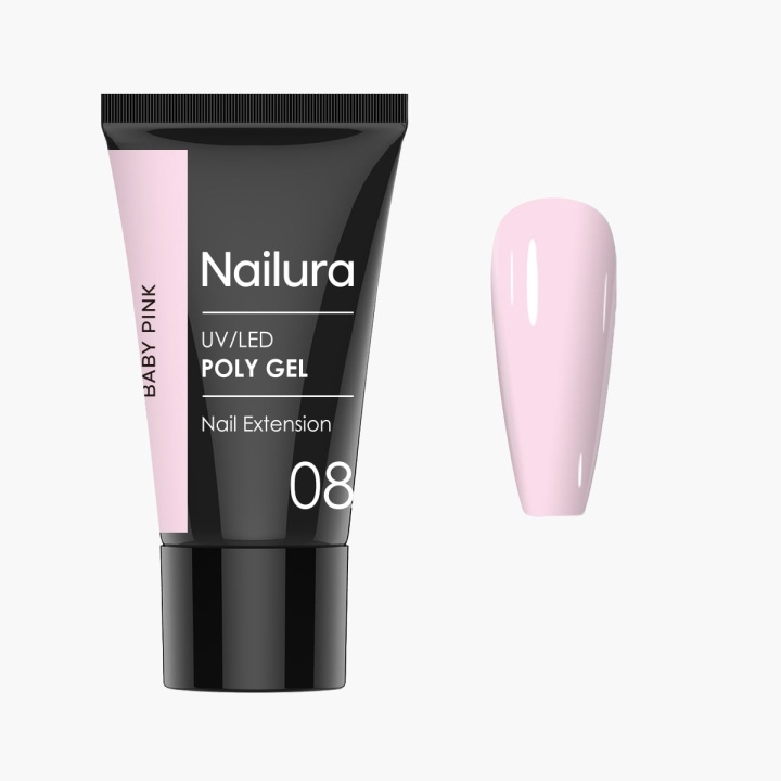 Nailura Poly Gel 8 – Baby Pink – 30 ml i gruppen SKÖNHET & HÄLSA / Manikyr/Pedikyr / Nagellack hos TP E-commerce Nordic AB (D41318)
