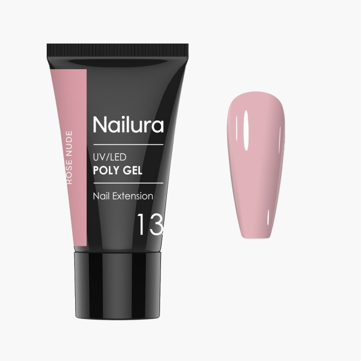 Nailura Poly Gel 13 – Rose Nude – 30 ml i gruppen SKÖNHET & HÄLSA / Manikyr/Pedikyr / Nagellack hos TP E-commerce Nordic AB (D41322)