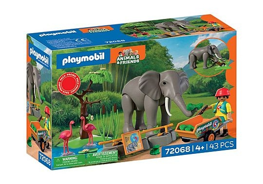 Playmobil Elefant med djurskötare (72068)