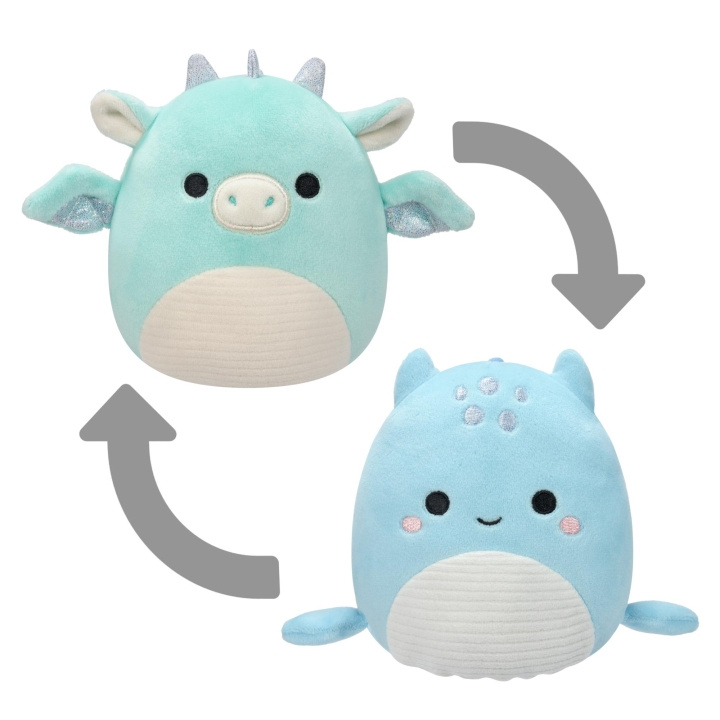 Squishmallows 13 cm P18-gosedjur – Flip A Mallows – Miles och Lune i gruppen LEKSAKER, BARN- & BABYPRODUKTER / Babyleksaker / Gosedjur hos TP E-commerce Nordic AB (D41398)