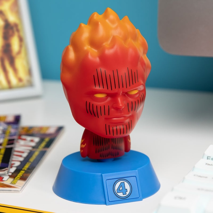 Paladone Human Torch-ikonlampa | LEKSAKER, BARN- & BABYPRODUKTER - Barnrum - Barnlampor - Bordslampor | GameStuff