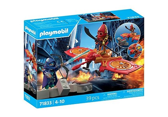 Playmobil Hjältar: Hjältedronernas kamp mot den onda ninjan (71833) i gruppen LEKSAKER, BARN- & BABYPRODUKTER / Leksaker / Figurer, Miniatyrer & tillbehör hos TP E-commerce Nordic AB (D41411)