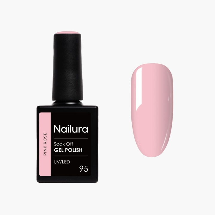 Nailura Gelpolish 95 – Pink Rose – 10 ml i gruppen SKÖNHET & HÄLSA / Manikyr/Pedikyr / Nagellack hos TP E-commerce Nordic AB (D41481)