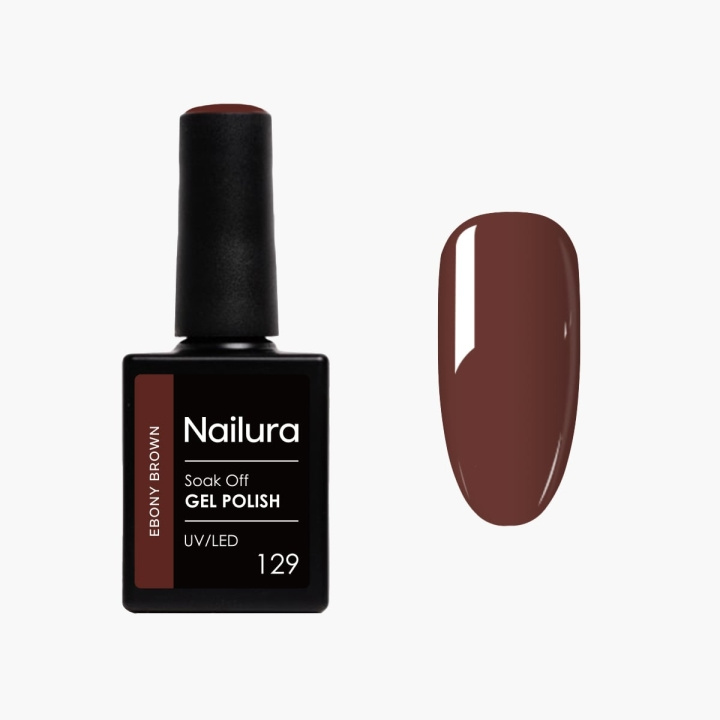 Nailura Gelpolish 129 – Ebony Brown – 10 ml i gruppen SKÖNHET & HÄLSA / Manikyr/Pedikyr / Nagellack hos TP E-commerce Nordic AB (D41490)