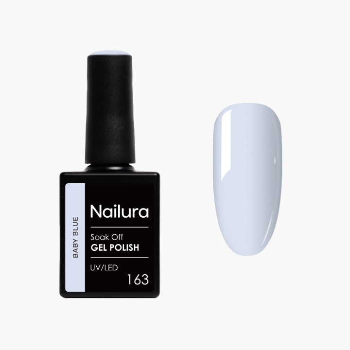 Nailura Gelpolish 163 – Baby Blue – 10 ml i gruppen SKÖNHET & HÄLSA / Manikyr/Pedikyr / Nagellack hos TP E-commerce Nordic AB (D41506)