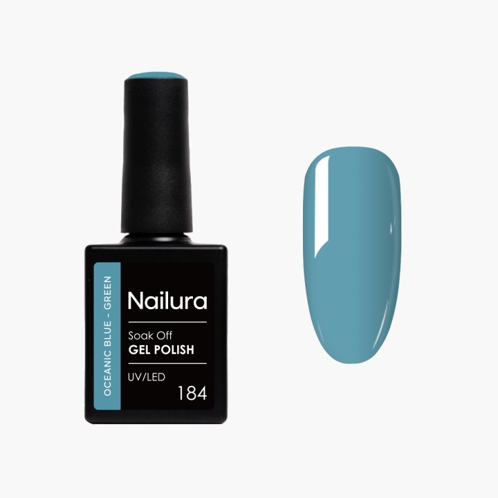 Nailura Gelpolish 184 – Oceanic Blue Green – 10 ml i gruppen SKÖNHET & HÄLSA / Manikyr/Pedikyr / Nagellack hos TP E-commerce Nordic AB (D41513)