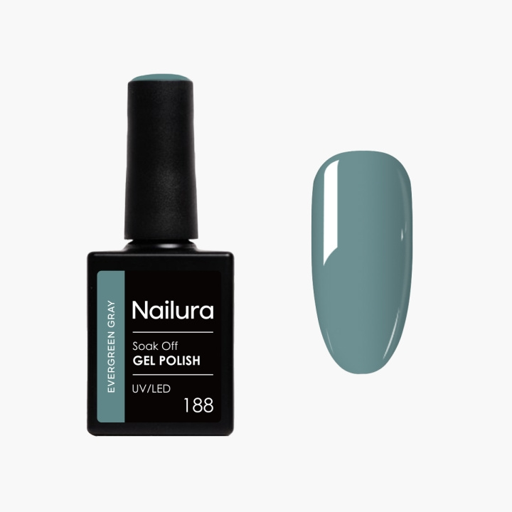 Nailura Gelpolish 188 – Evergreen Gray – 10 ml i gruppen SKÖNHET & HÄLSA / Manikyr/Pedikyr / Nagellack hos TP E-commerce Nordic AB (D41515)