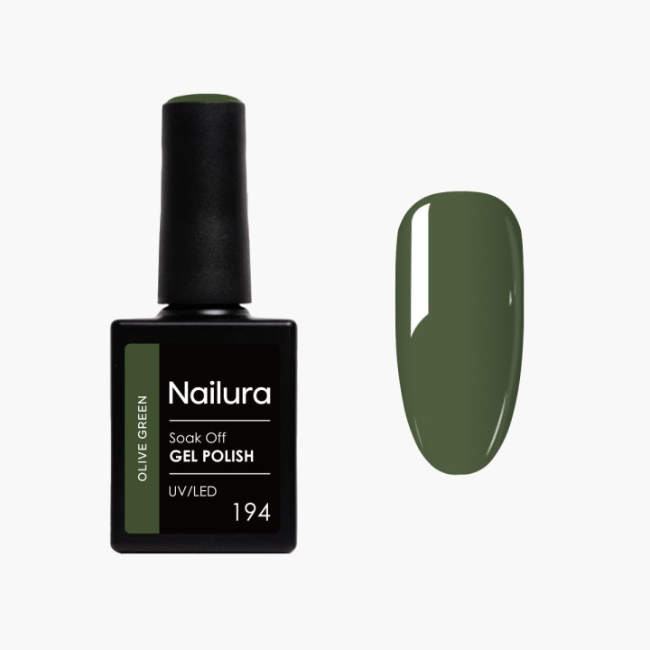 Nailura Gelpolish 194 – Olivgrön – 10 ml i gruppen SKÖNHET & HÄLSA / Manikyr/Pedikyr / Nagellack hos TP E-commerce Nordic AB (D41516)