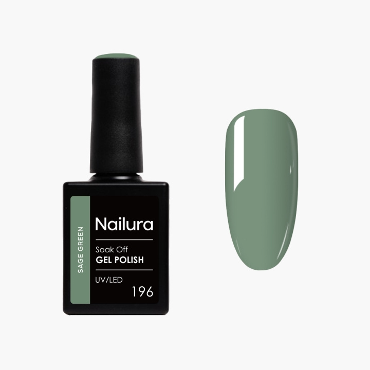 Nailura Gelpolish 196 – Salviagrön – 10 ml i gruppen SKÖNHET & HÄLSA / Manikyr/Pedikyr / Nagellack hos TP E-commerce Nordic AB (D41517)
