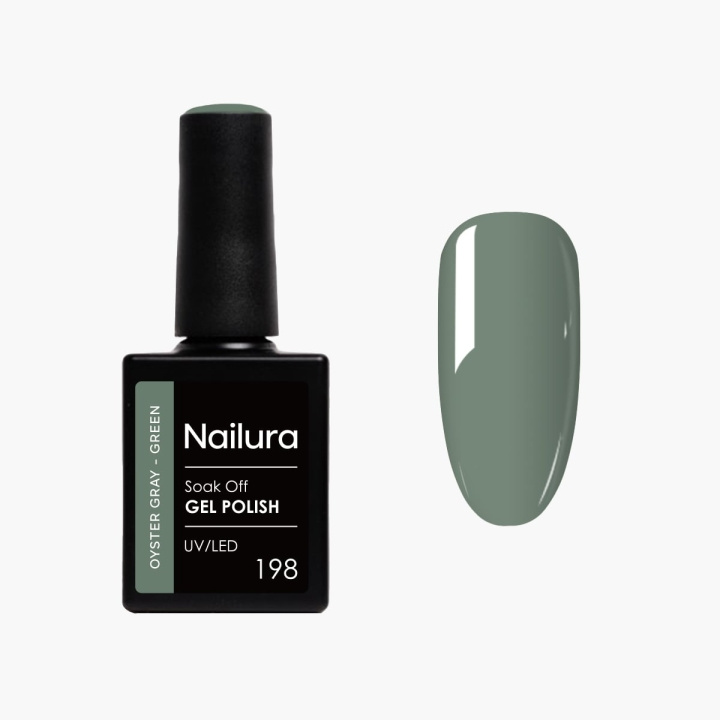 Nailura Gelpolish 198 – Oyster Gray Green – 10 ml i gruppen SKÖNHET & HÄLSA / Manikyr/Pedikyr / Nagellack hos TP E-commerce Nordic AB (D41518)