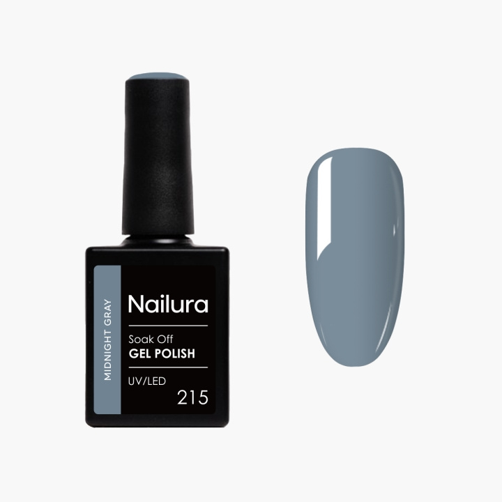 Nailura Gelpolish 215 – Midnight Gray – 10 ml i gruppen SKÖNHET & HÄLSA / Manikyr/Pedikyr / Nagellack hos TP E-commerce Nordic AB (D41521)