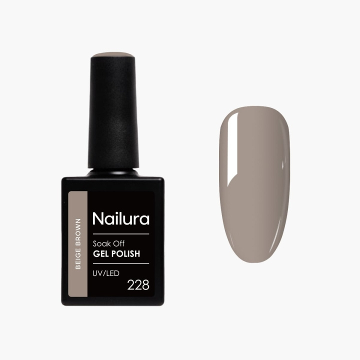 Nailura Gelpolish 228 – Beige Brown – 10 ml i gruppen SKÖNHET & HÄLSA / Manikyr/Pedikyr / Nagellack hos TP E-commerce Nordic AB (D41524)