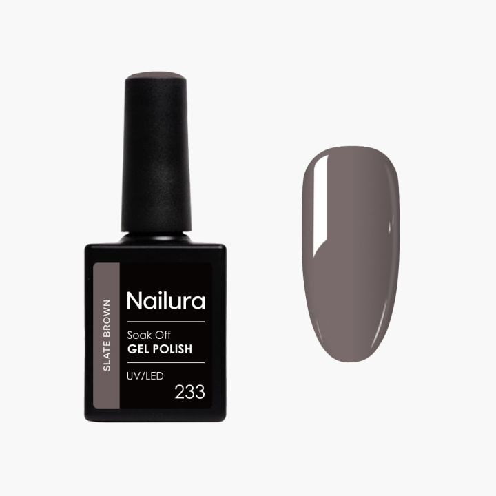 Nailura Gelpolish 233 – Slate Brown – 10 ml i gruppen SKÖNHET & HÄLSA / Manikyr/Pedikyr / Nagellack hos TP E-commerce Nordic AB (D41525)