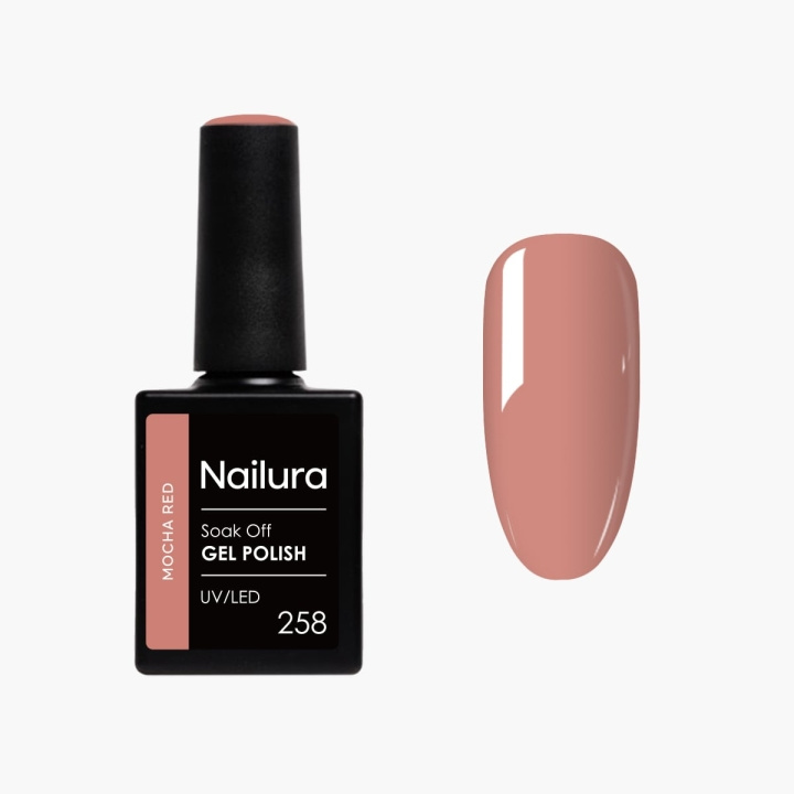 Nailura Gelpolish 258 – Mocha Red – 10 ml i gruppen SKÖNHET & HÄLSA / Manikyr/Pedikyr / Nagellack hos TP E-commerce Nordic AB (D41532)