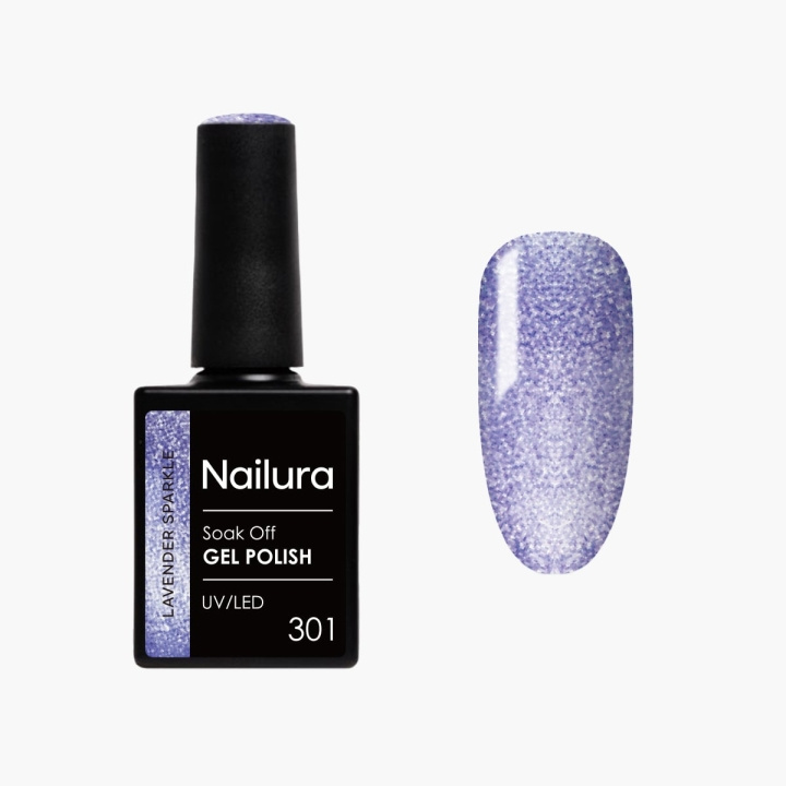 Nailura Gelpolish 301 – Lavender Sparkle – 10 ml i gruppen SKÖNHET & HÄLSA / Manikyr/Pedikyr / Nagellack hos TP E-commerce Nordic AB (D41553)