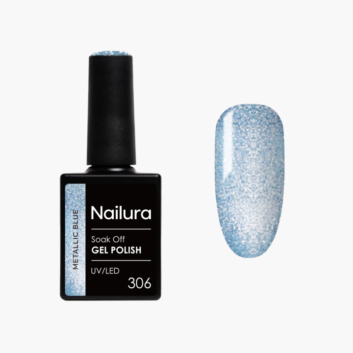 Nailura Gelpolish 306 – Metallic Blue – 10 ml i gruppen SKÖNHET & HÄLSA / Manikyr/Pedikyr / Nagellack hos TP E-commerce Nordic AB (D41557)