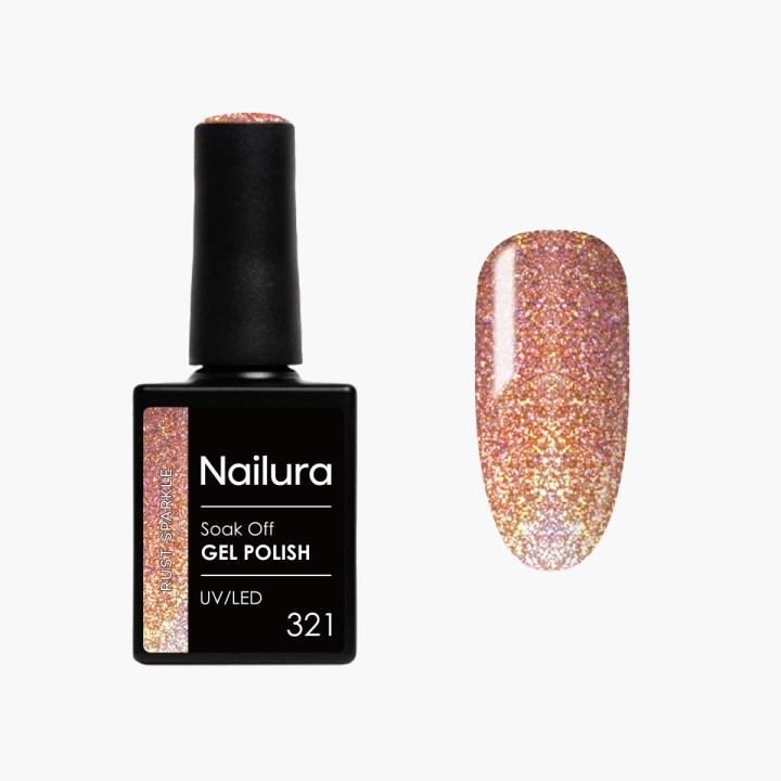 Nailura Gelpolish 321 – Rust Sparkle – 10 ml i gruppen SKÖNHET & HÄLSA / Manikyr/Pedikyr / Nagellack hos TP E-commerce Nordic AB (D41566)