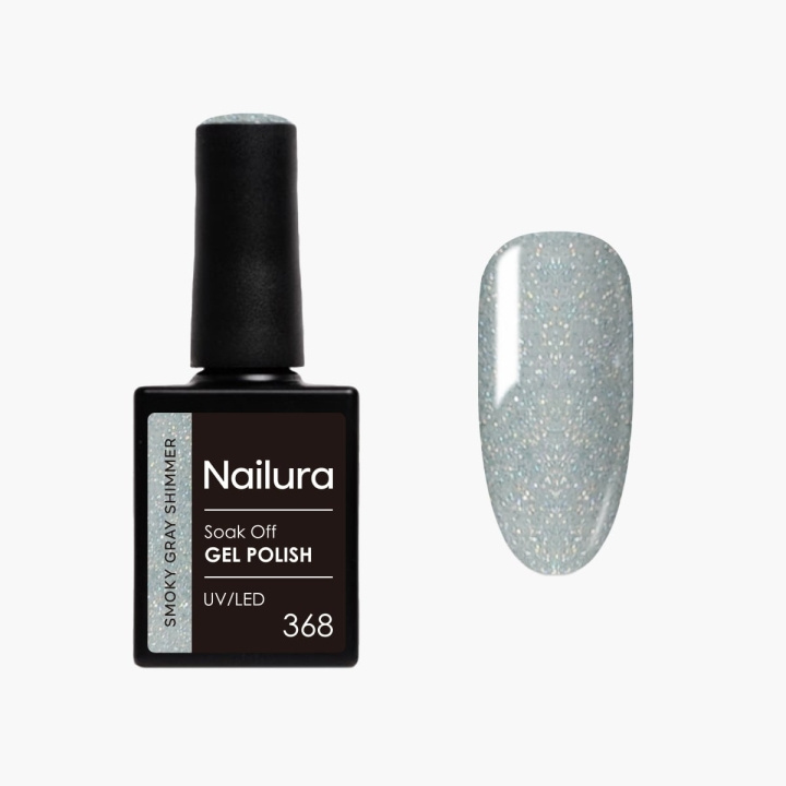Nailura Gel Polish 368 – Smoky Gray Shimmer – 10 ml i gruppen SKÖNHET & HÄLSA / Manikyr/Pedikyr / Nagellack hos TP E-commerce Nordic AB (D41595)
