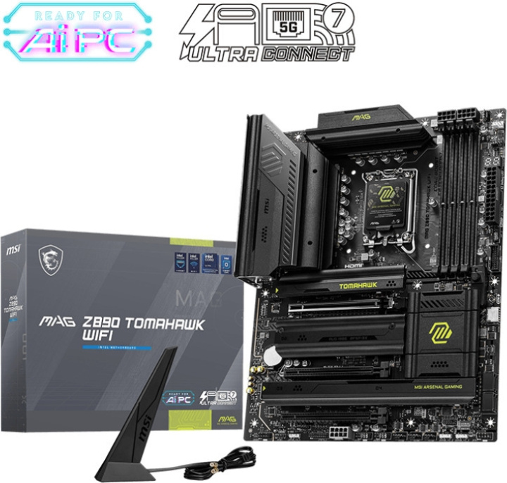 MSI MAG Z890 TOMAHAWK WIFI ATX-moderkort i gruppen DATORER & KRINGUTRUSTNING / Datorkomponenter / Moderkort hos TP E-commerce Nordic AB (D41733)