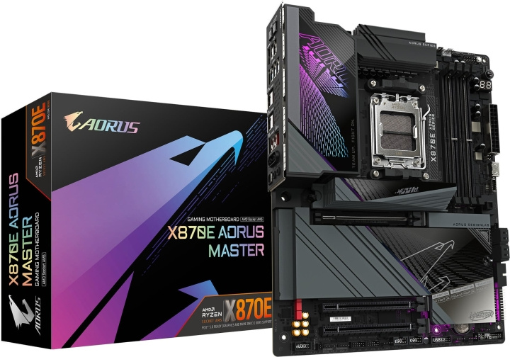 Gigabyte X870E AORUS MASTER ATX-moderkort i gruppen DATORER & KRINGUTRUSTNING / Datorkomponenter / Moderkort hos TP E-commerce Nordic AB (D41740)