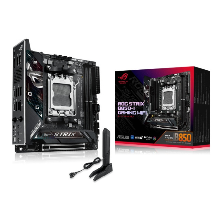 ASUS ROG STRIX B850-I GAMING WIFI AM5 Mini-ITX-moderkort i gruppen DATORER & KRINGUTRUSTNING / Datorkomponenter / Moderkort hos TP E-commerce Nordic AB (D41794)