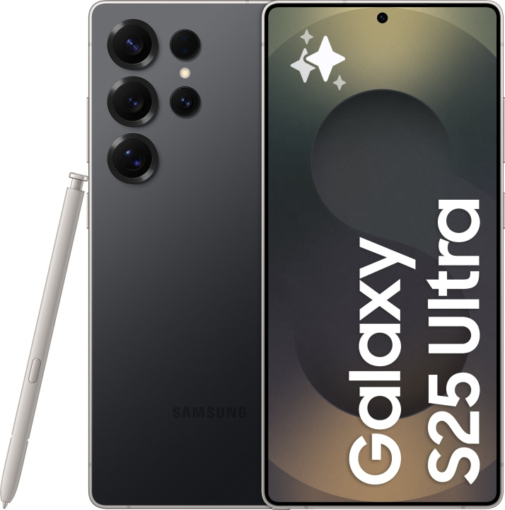 Samsung Galaxy S25 Ultra 5G-telefon, 256/12 GB, Titanium Black i gruppen SMARTPHONE & SURFPLATTOR / Mobiltelefoner & smartphones hos TP E-commerce Nordic AB (D41802)