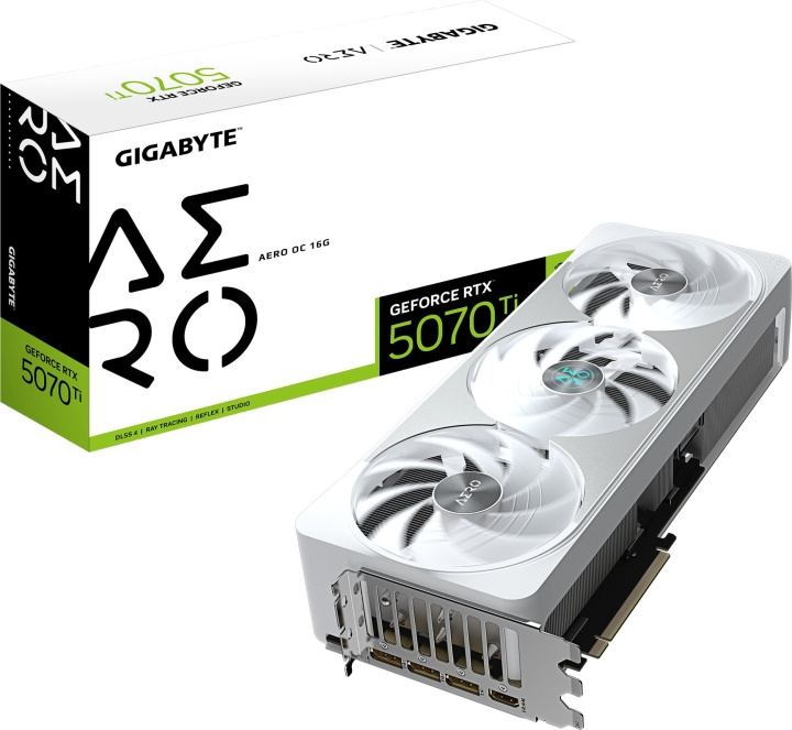 Gigabyte GeForce RTX 5070 Ti AERO OC 16 GB grafikkort i gruppen DATORER & KRINGUTRUSTNING / Datorkomponenter / Grafikkort hos TP E-commerce Nordic AB (D41820)