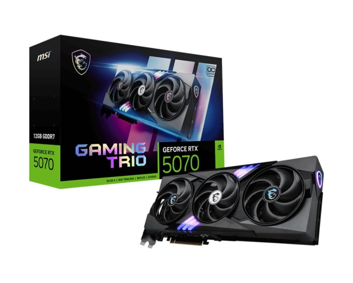 MSI GeForce RTX 5070 12G GAMING TRIO OC-grafikkort i gruppen DATORER & KRINGUTRUSTNING / Datorkomponenter / Grafikkort hos TP E-commerce Nordic AB (D41840)