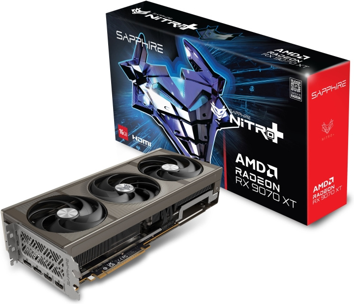 Sapphire Technologies Sapphire NITRO+ AMD Radeon RX 9070 XT OC-grafikkort i gruppen DATORER & KRINGUTRUSTNING / Datorkomponenter / Grafikkort hos TP E-commerce Nordic AB (D41843)