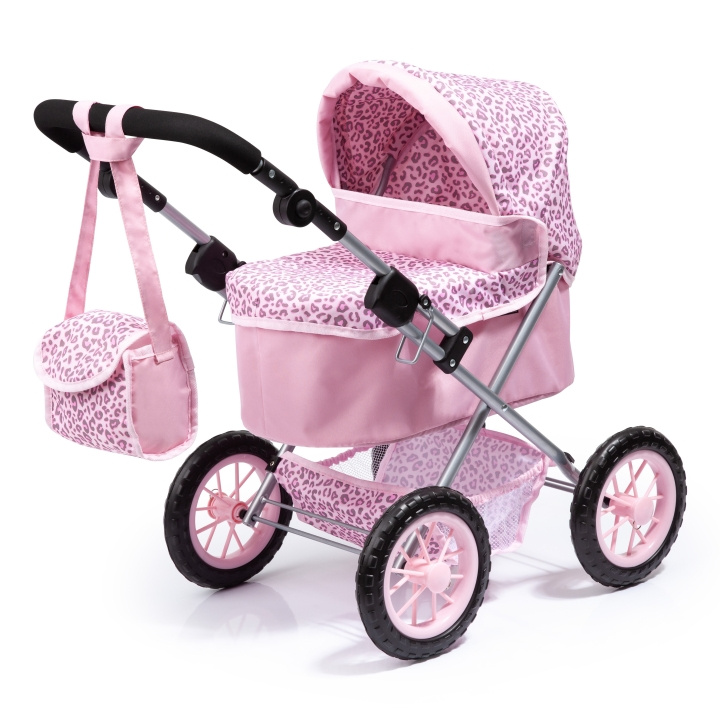 Bayer Dockvagn Trendy – Rosa leopardmönster (13002AA) i gruppen LEKSAKER, BARN- & BABYPRODUKTER / Leksaker / Dockor & Tillbehör hos TP E-commerce Nordic AB (D42017)