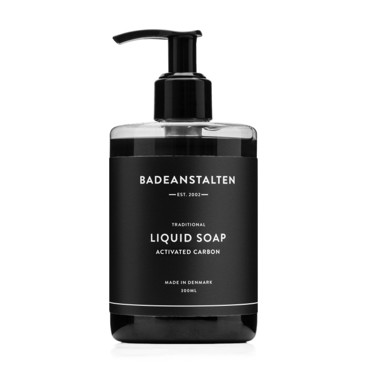 Badeanstalten Liquid Soap - Activated Coal - 300 ml i gruppen SKÖNHET & HÄLSA / Hudvård / Kroppsvård / Handtvål hos TP E-commerce Nordic AB (D42098)