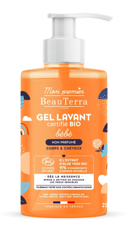 BeauTerra Oparfymerad tvålgel för barn – BIO – 750 ml i gruppen SKÖNHET & HÄLSA / Hudvård / Kroppsvård / Bad & Duschcreme hos TP E-commerce Nordic AB (D42183)