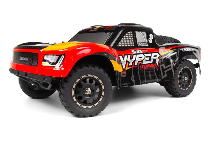 Blackzon SC Turbo 1/16 4WD 2S– röd/orange (540275) i gruppen LEKSAKER, BARN- & BABYPRODUKTER / Radiostyrt / Radiostyrda bilar hos TP E-commerce Nordic AB (D42198)