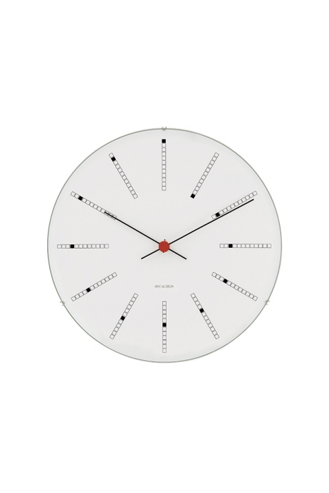 Arne Jacobsen Clocks Arne Jacobsen – Bankers väggklocka – Ø21 cm – Vit i gruppen HEM, HUSHÅLL & TRÄDGÅRD / Väggklockor & Räkneverk / Väggklockor hos TP E-commerce Nordic AB (D42300)