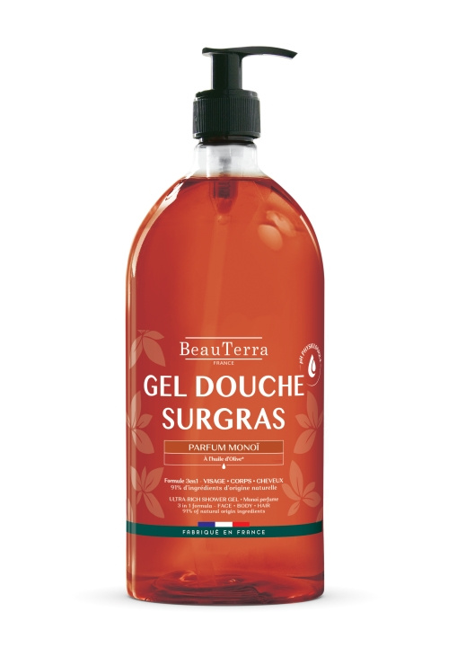 BeauTerra Ultra Rich Shower Gel – Monoï – 1 l i gruppen SKÖNHET & HÄLSA / Hudvård / Kroppsvård / Bad & Duschcreme hos TP E-commerce Nordic AB (D42332)