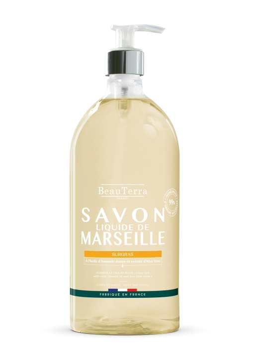 BeauTerra Flytande tvål från Marseille – Surgras Amande Douce – 1 l i gruppen SKÖNHET & HÄLSA / Hudvård / Kroppsvård / Handtvål hos TP E-commerce Nordic AB (D42336)