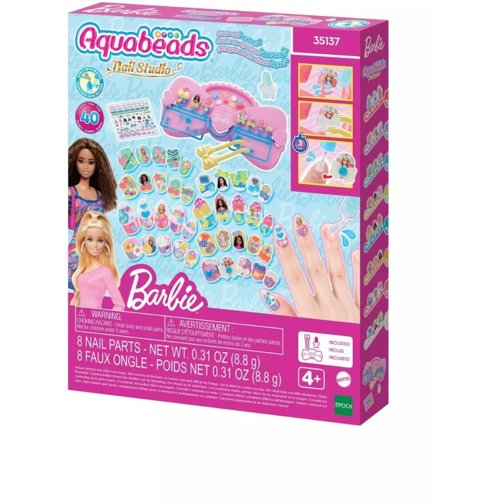 Aquabeads – Nail Studio Barbie Designer Kit (35137) i gruppen LEKSAKER, BARN- & BABYPRODUKTER / Leksaker / Pyssel hos TP E-commerce Nordic AB (D42349)