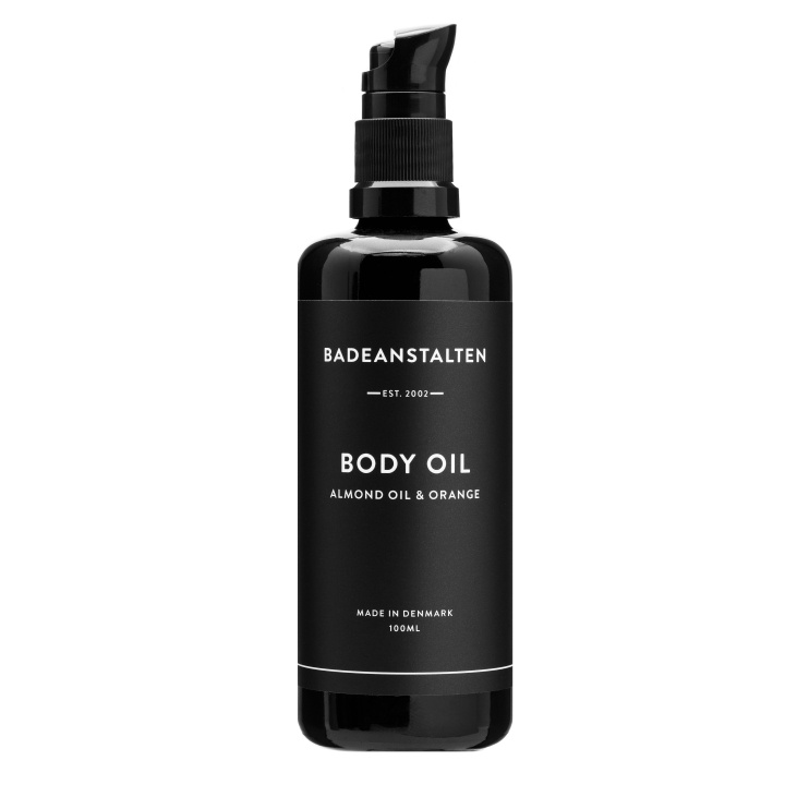 Badeanstalten Kroppsolja – Mandel och apelsin – 100 ml i gruppen SKÖNHET & HÄLSA / Hudvård / Kroppsvård / Kroppsolja hos TP E-commerce Nordic AB (D42473)