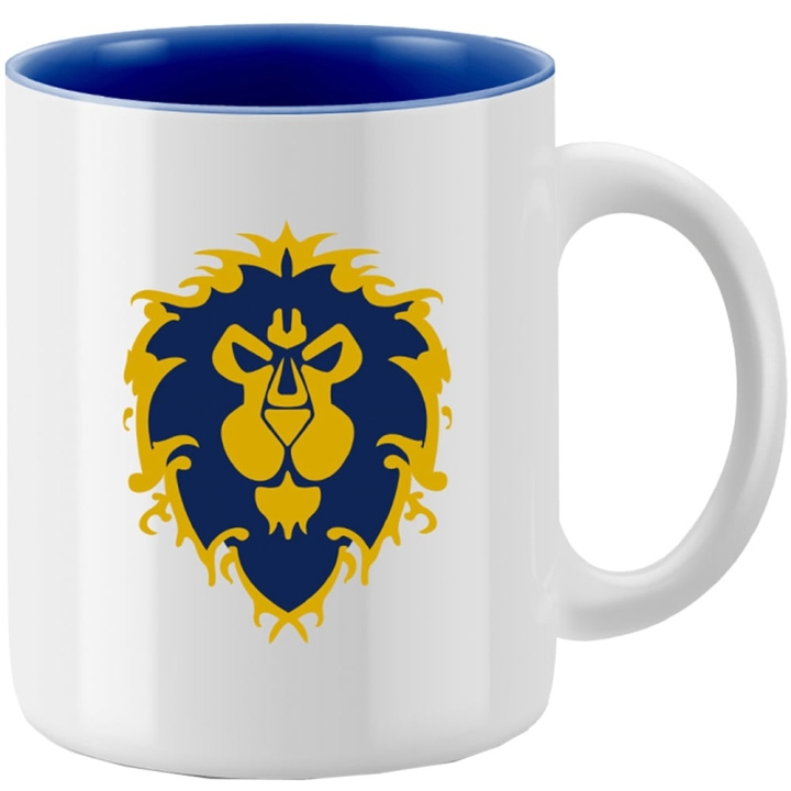 Blizzard – Mugg World of Warcraft: Alliansen (vit) med presentförpackning i gruppen SPORT, FRITID & HOBBY / Roliga prylar / Muggar hos TP E-commerce Nordic AB (D42490)